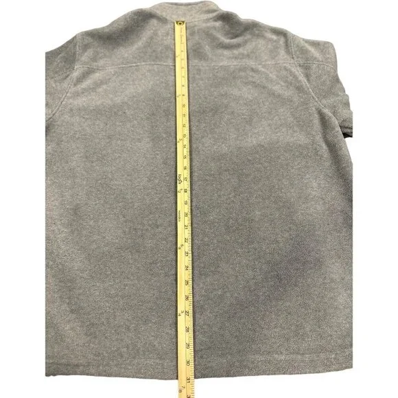 Fleece Zipper Jacket Coat Grey Mens 2XL Foundry Supply Zip Pockets Gorpcore - Picture 7 of 12